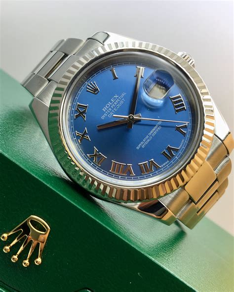 rolex datejust 2 azzurro blue|Rolex Datejust blue dial 36mm.